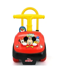 Kiddieland Foldable Handle Ride-On Mickey Mouse With Engaging Sounds, Ages 1+