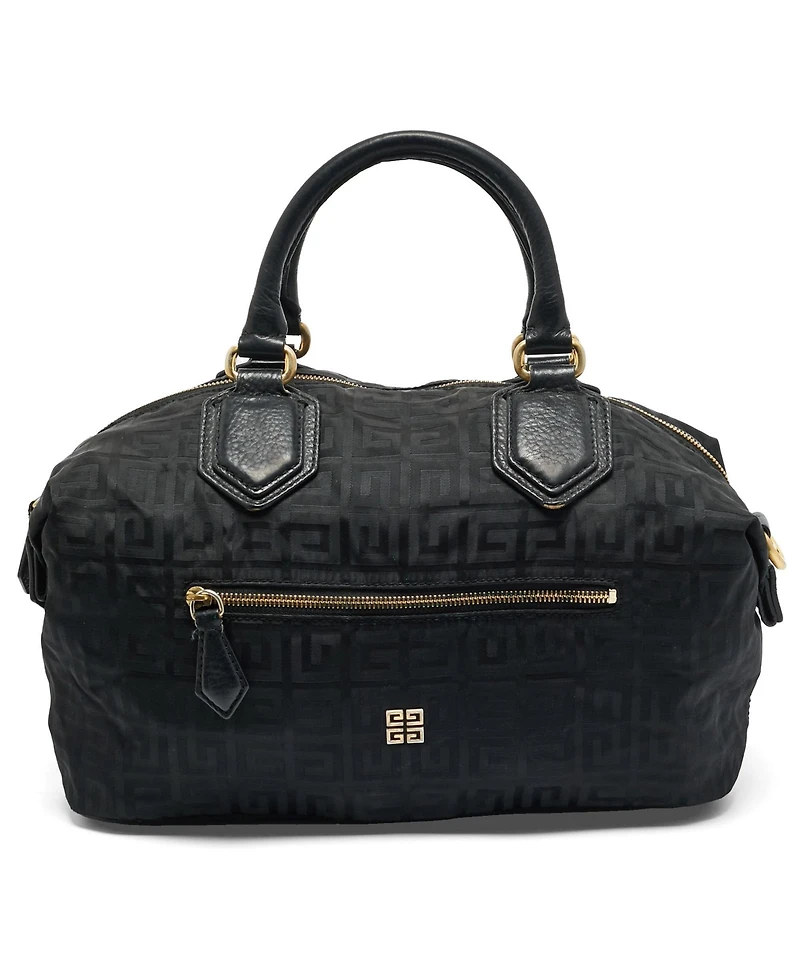 Pre-Owned Givenchy 4G Monogram Nylon and Leather Satchel