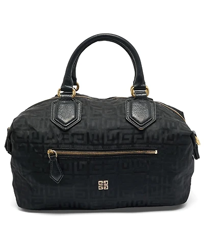Pre-Owned Givenchy 4G Monogram Nylon and Leather Satchel