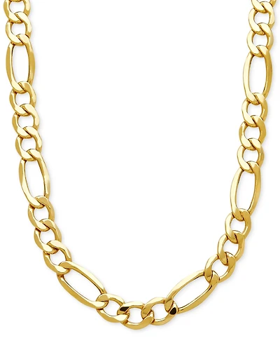 Lightweight Men's Figaro Link Chain Necklace (7-1/5MM) in 10k Gold