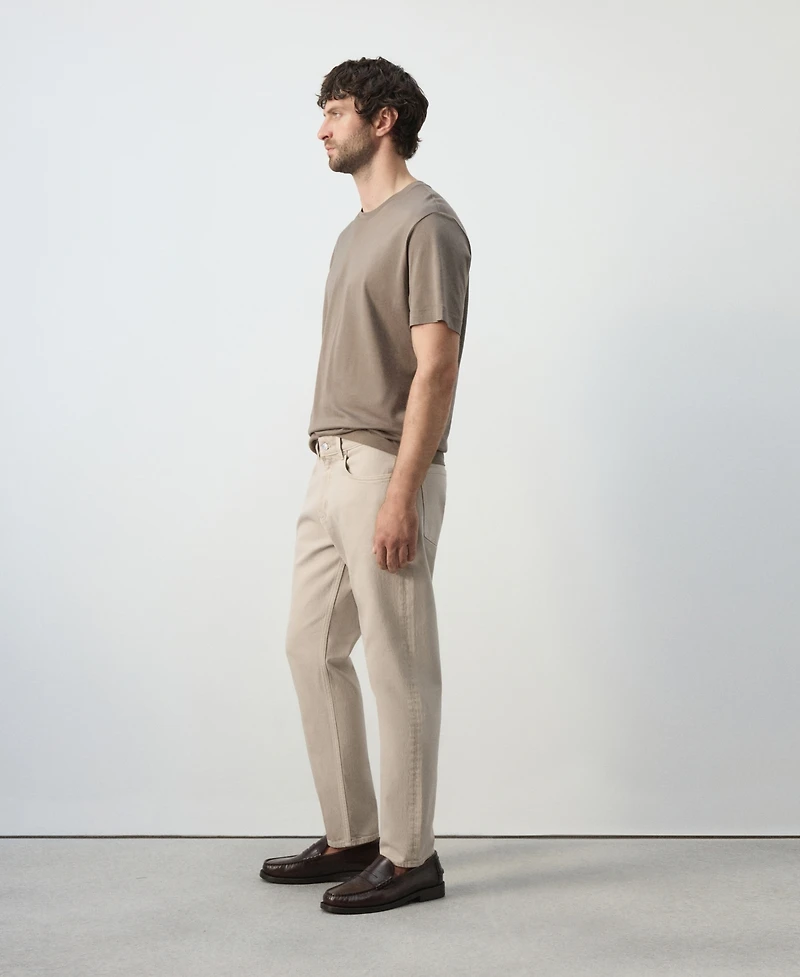 Mango Men's Ben Cropped Tapered-Fit Jeans