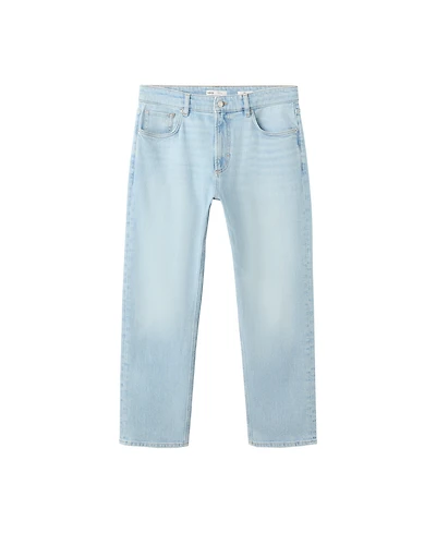 Mango Men's Ben Mid-Rise Tapered Cropped Jeans