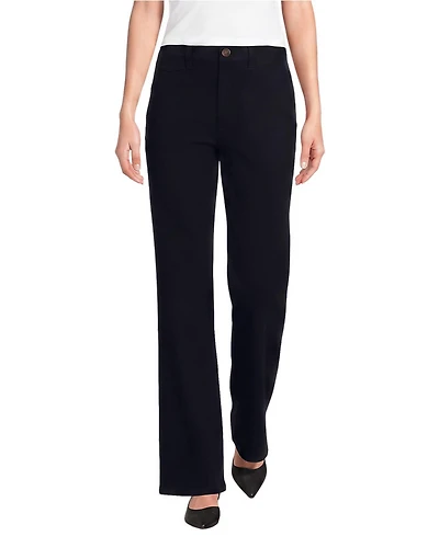 Lands' End Women's Knockabout Chino High Rise Straight Leg Pants
