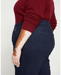 Universal Standard Women's Donna High Rise Curve Straight Leg Jeans 27 Inches