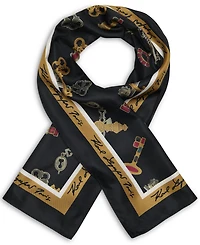 Karl Lagerfeld Paris Key Print Square Scarf