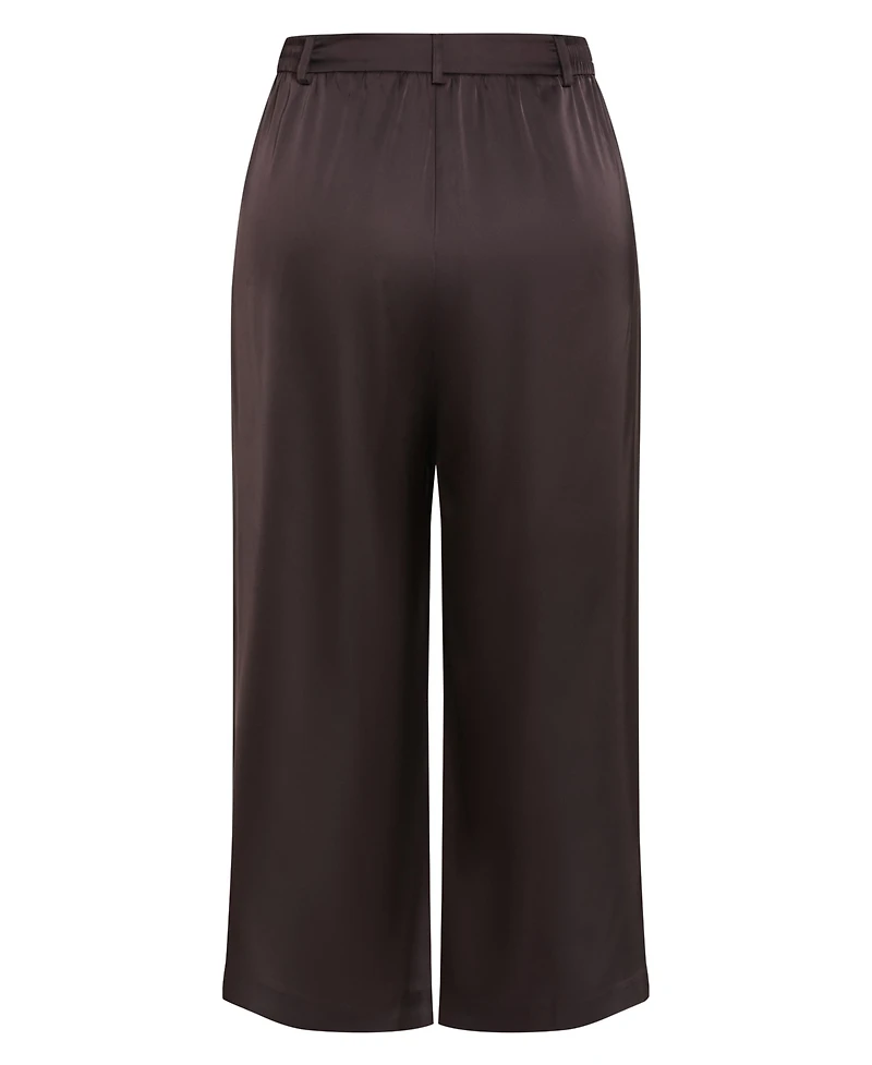 City Chic Women's Rylie Satin Palazzo Pant