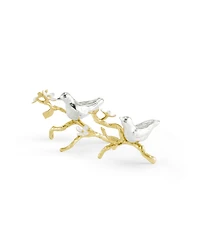 Michael Aram Lovebirds Silver Gold Pair Decorative Object 2 piece