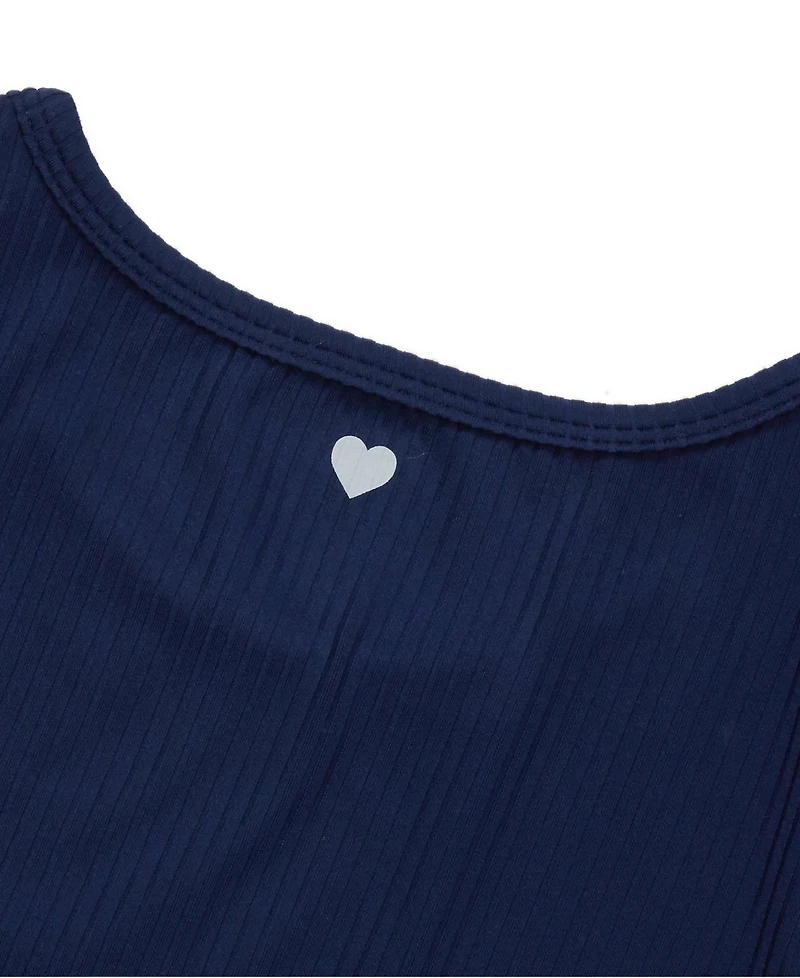 Lands' End Girls Short Sleeve Active Ribbed Tee