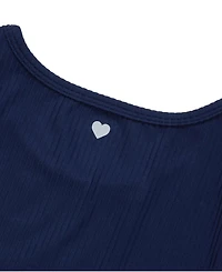 Lands' End Girls Short Sleeve Active Ribbed Tee
