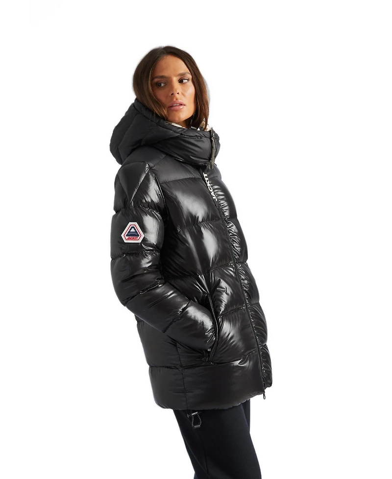 JACK1T Women's High Collar Down Puffer Jacket