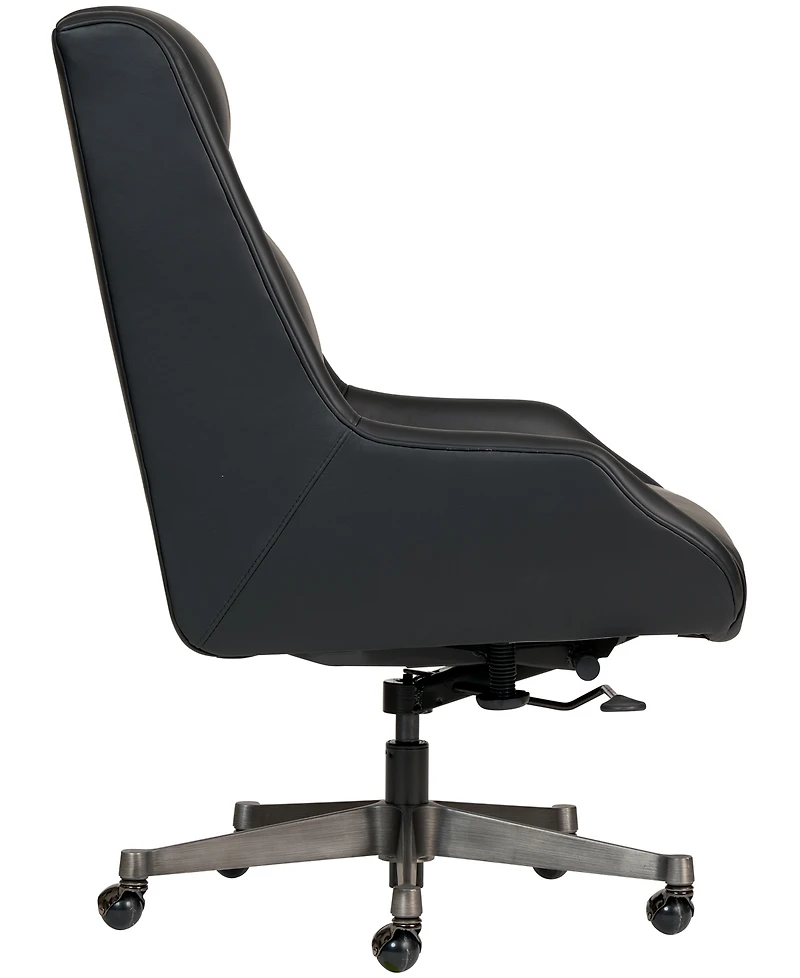 Top Grain Leather Swivel Executive Office Chair with Casters