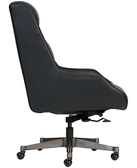 Top Grain Leather Swivel Executive Office Chair with Casters