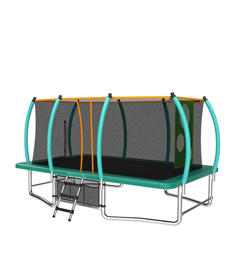 Zeny Outdoor Square Trampolines for Kids Adults Long Rectangular Tumbling Trampoline