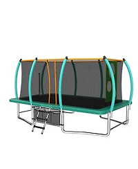 Zeny Outdoor Square Trampolines for Kids Adults Long Rectangular Tumbling Trampoline