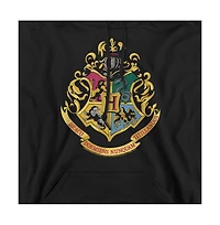 Harry Potter Men's Hogwarts Crest Graphic Pullover Hoodie