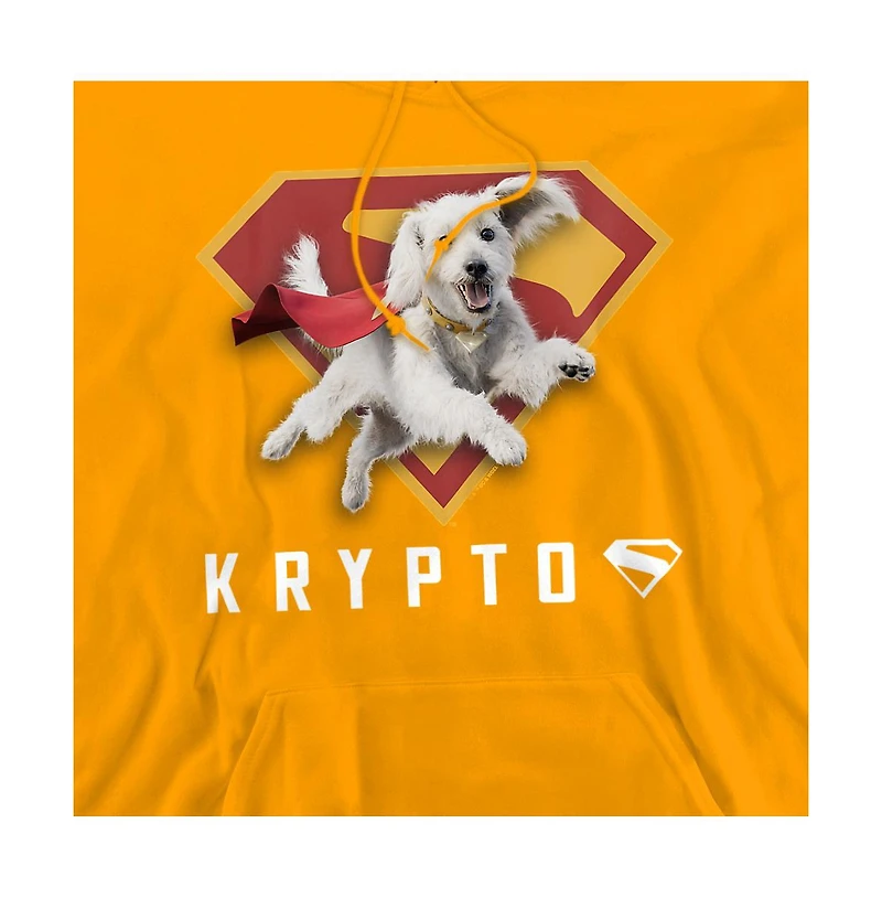Superman Men's 2025 Krypto Shield Pull-Over Hoodie