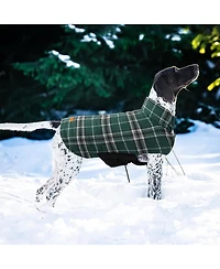 Reversible Waterproof Fleece-Lined Dog Jacket with Leash Access | Cold Weather Coat for Medium Dogs