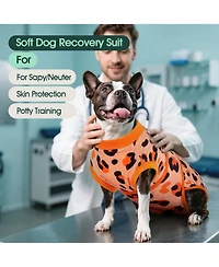 Post-Surgery Recovery Bodysuit for Dogs, Cone Alternative Onesie for Wound and Incision Protection