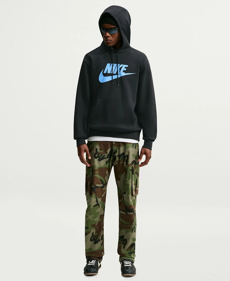 Nike Men's Club Fleece Standard-Fit Logo-Print Hoodie