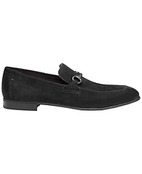 Johnston & Murphy Men's Elston Bit Suede Almond Toe Loafers