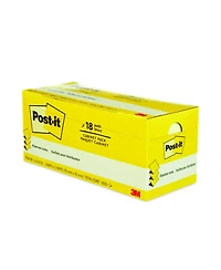 Post-it Pop-up Notes R330-18CP Original CanaryPop-up Refill Cabinet Pack, 3" x 3", Canary Yellow, 90 Sheets/Pad, 18 Pads/Pack