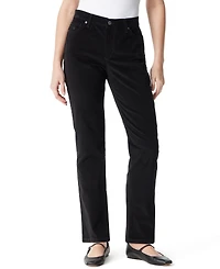 Gloria Vanderbilt Women's Amanda High-Rise Corduroy Straight-Leg Jeans