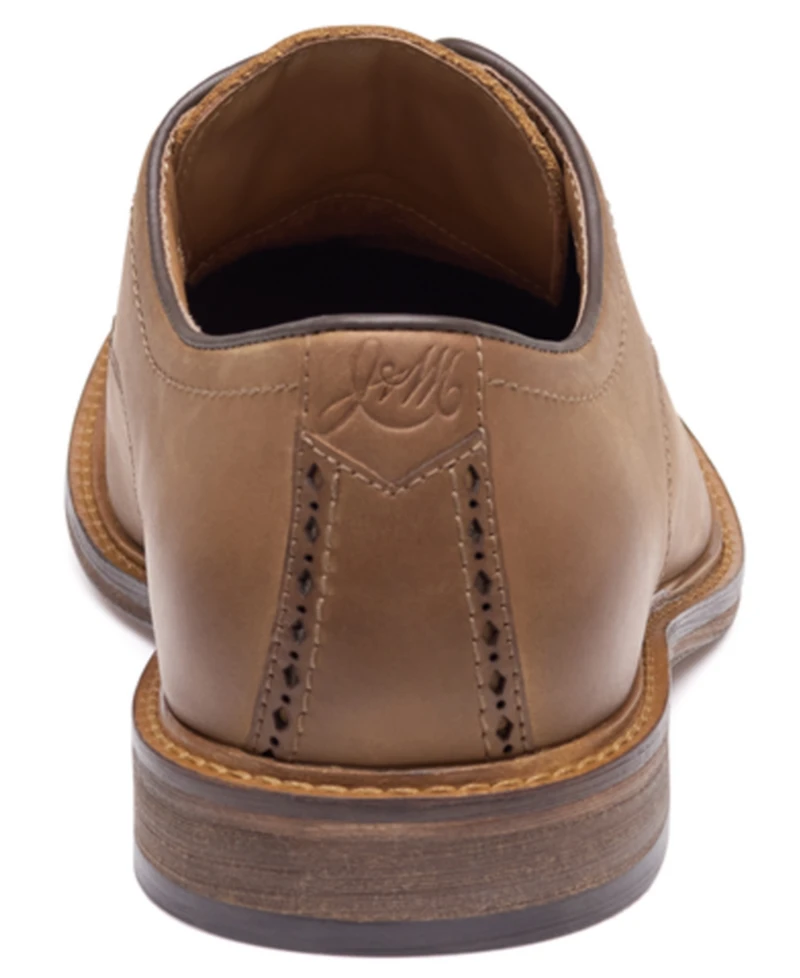 Johnston & Murphy Men's Ripley Plain Toe Lace-Up Leather Oxford