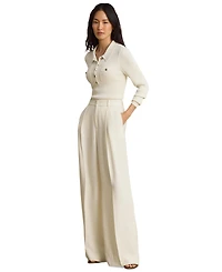 Lauren Ralph Women's High-Rise Wide-Leg Pants