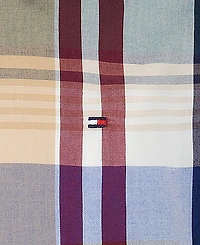 Tommy Hilfiger Boys' 4-20 Long-Sleeve Point-Collar Plaid Shirt