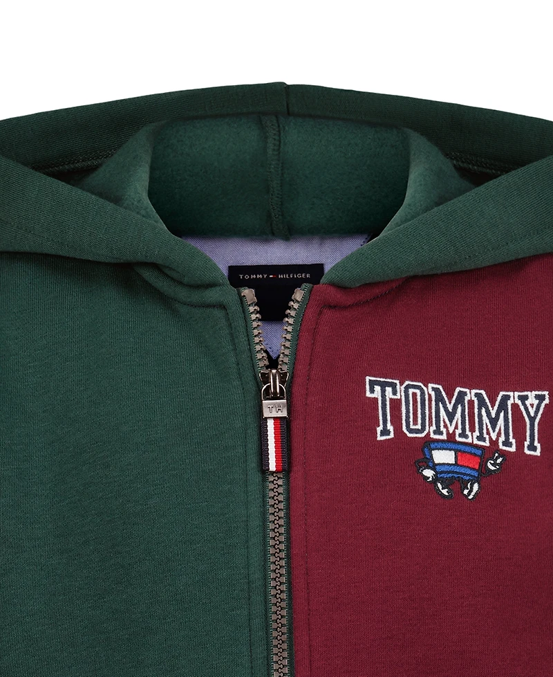Tommy Hilfiger Boys' 4-20 Multi Mascot Fleece Full-Zip Hoodie, Created for Macy's