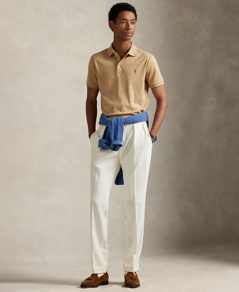 Men's Slim-Fit Soft Cotton Polo Shirt