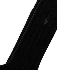Polo Ralph Lauren Men's Wool-Blend Rib Boot Socks