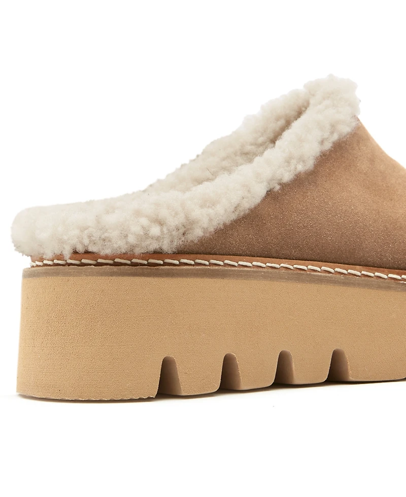 La Canadienne Women's Era City Dry Shearling-Lined Slip-On Mules