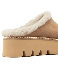 La Canadienne Women's Era City Dry Shearling-Lined Slip-On Mules