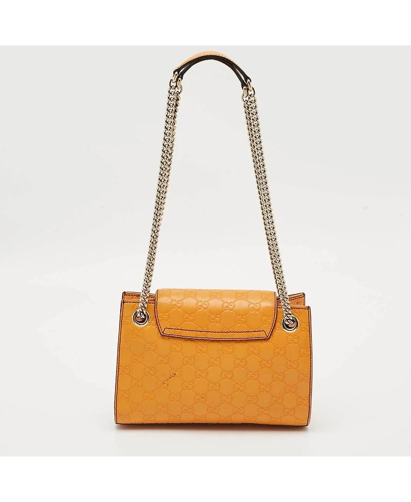 Pre-Owned Gucci Women's Small Emily Guccissima Leather Chain Shoulder Bag