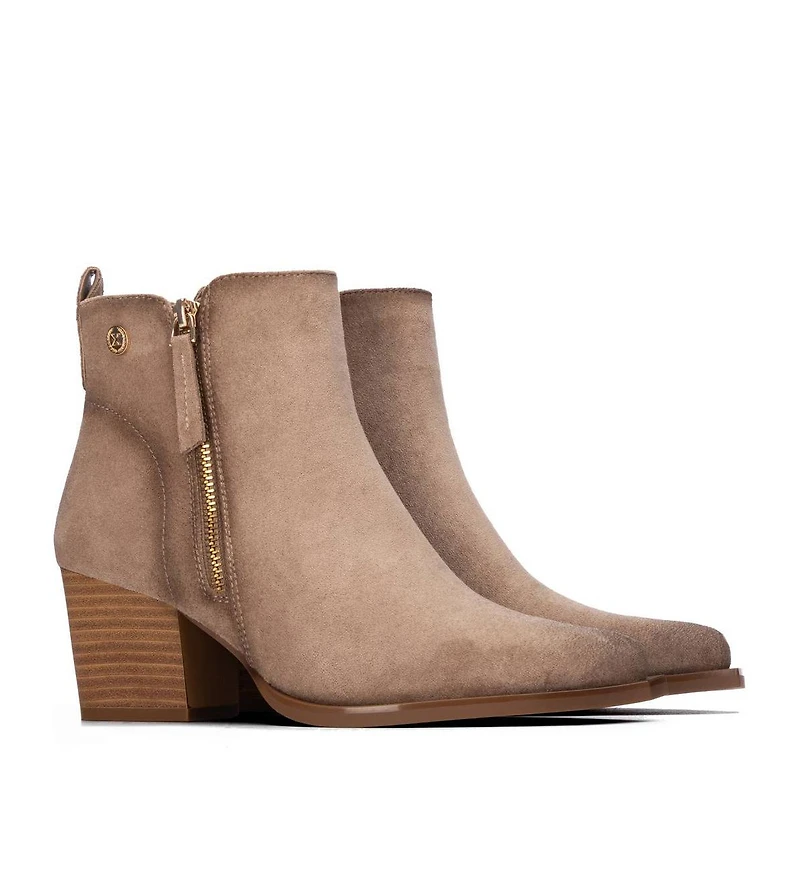Xti Women's Block Heel Suede Ankle Booties