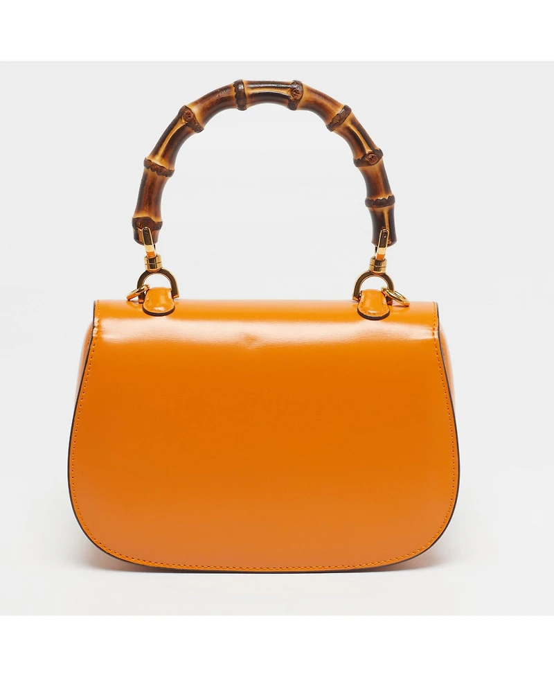 Pre-Owned Gucci Bamboo 1947 Small Leather Top Handle Bag