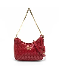 Pre-Owned Miu Miu Women's Matelasse Nappa Leather Shoulder Bag