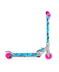 Ozbozz Mermaid Light-Up Flashing Scooter with Adjustable Handlebar and Rear Brake, 100 lb. Capacity, Ages 5+
