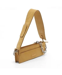 Pre-Owned Jacquemus Le Ciuciu Suede and Chain Shoulder Bag