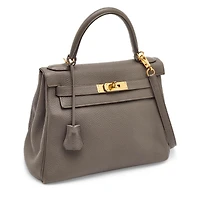 Pre-Owned Hermes women's Birkin 40 Bag in Taurillon Clemence Leather