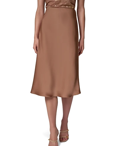 Donna Karan New York Women's Midi A-Line High-Waisted Skirt