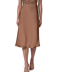 Donna Karan New York Women's Midi A-Line High-Waisted Skirt