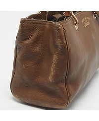 Pre-Owned Gucci Bamboo Shopper Leather Tote