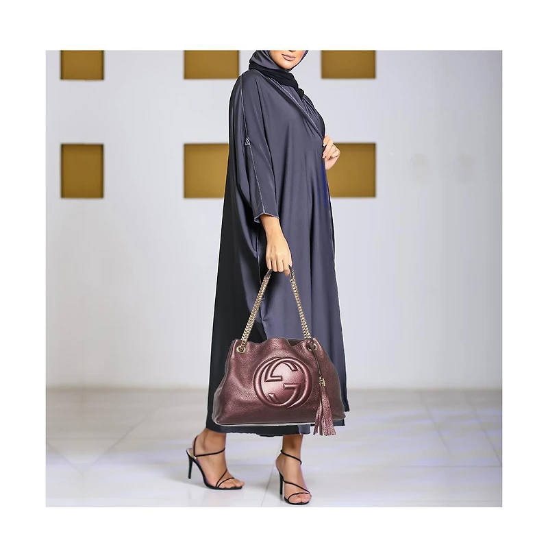 Pre-Owned Gucci Bamboo Shopper Leather Tote