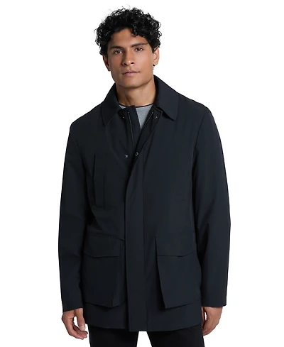 Ted by Baker Men's Short Modern-Fit Rain Jacket