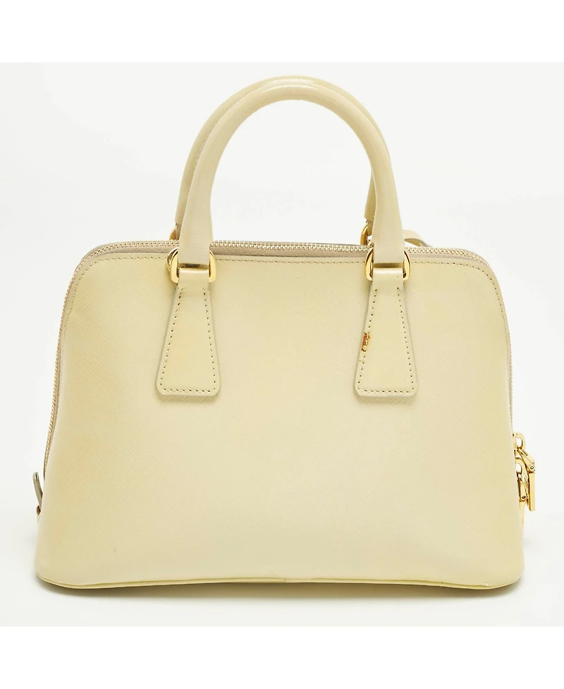 Pre-Owned Prada women's Small Promenade Saffiano Patent Leather Satchel