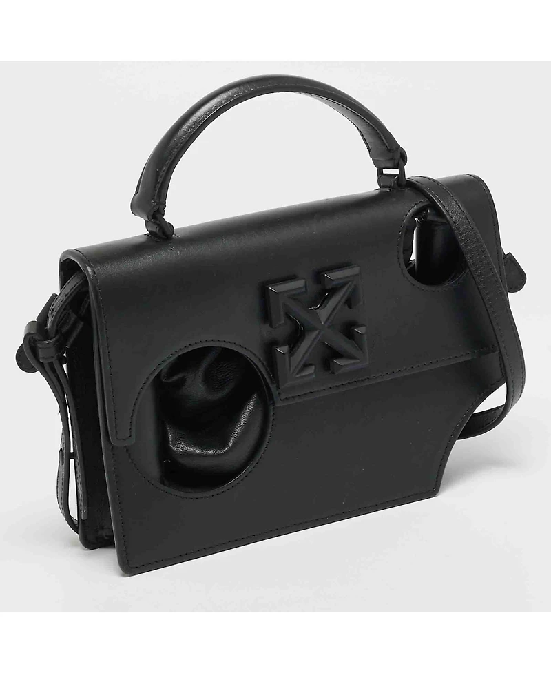 Pre-Owned Off-White Women's Jitney 1.4 Leather Top Handle Satchel