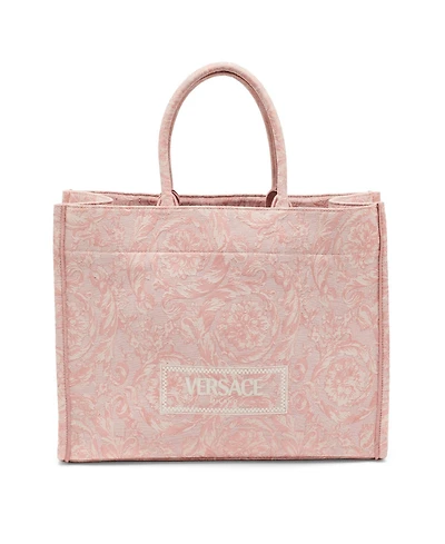 Pre-Owned Versace Women's Athena Barocco Jacquard Canvas Tote Bag