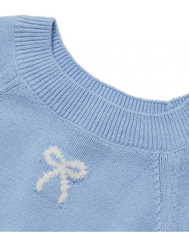 Lands' End Girls Short Sleeve Fitted Sweater